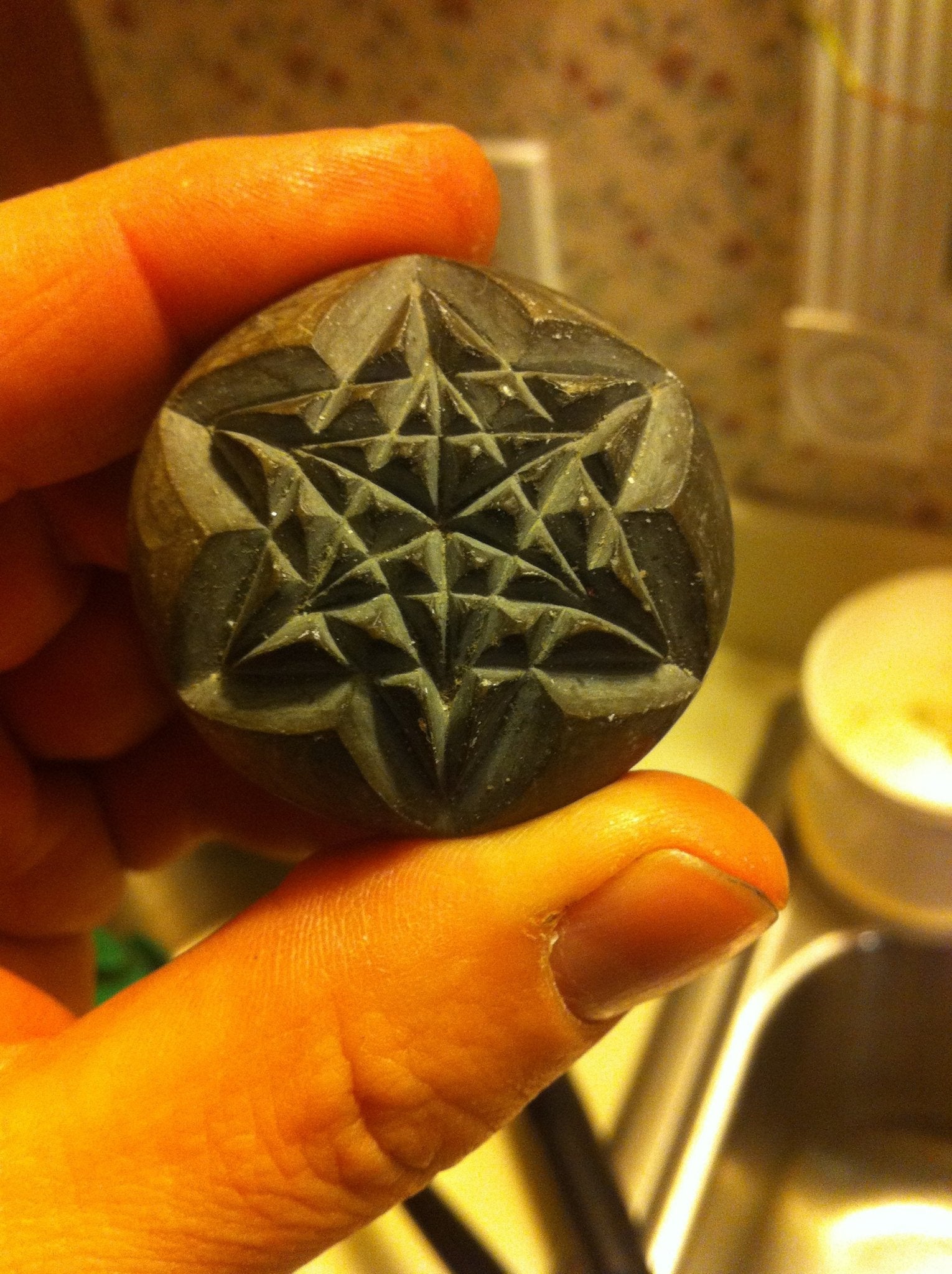 Brass Star Lotus belt buckle - anahata designs