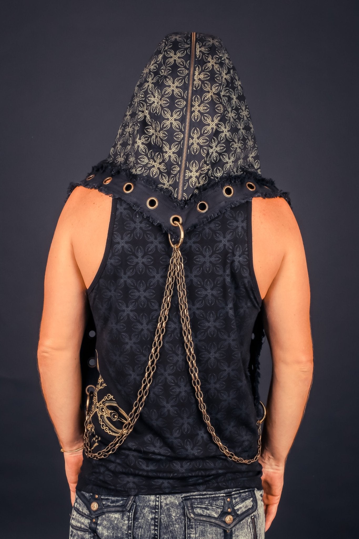 Jedi Hood VAJRA print - anahata designs