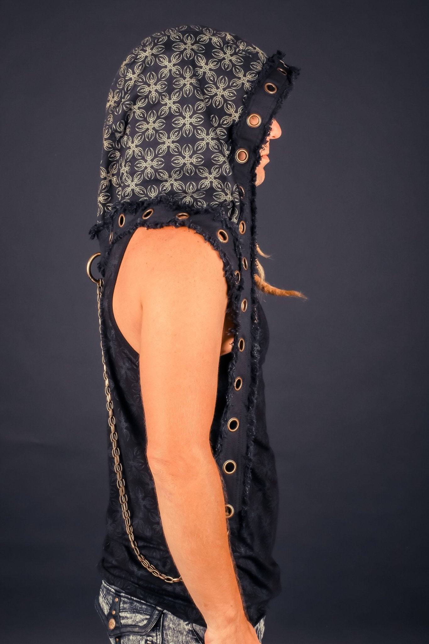 Jedi Hood VAJRA print - anahata designs