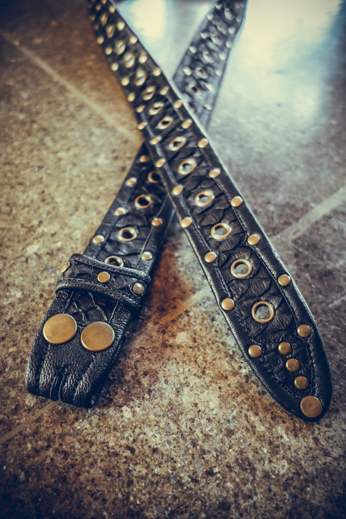 Python leather belt - anahata designs