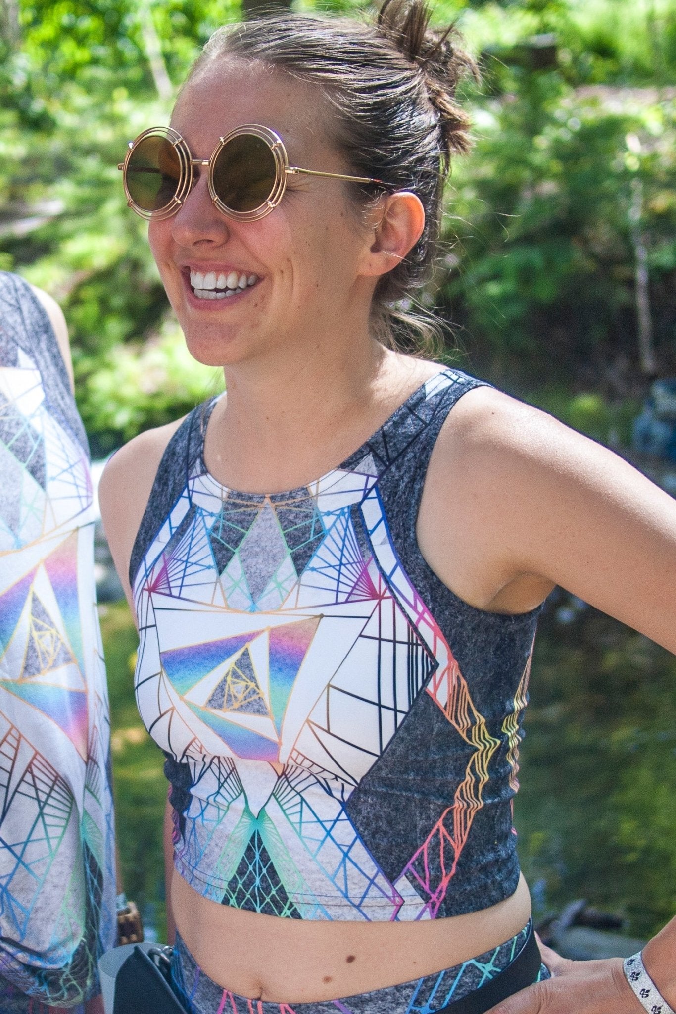 Techno Unicorn Crop top by Jodi Sharp - anahata designs