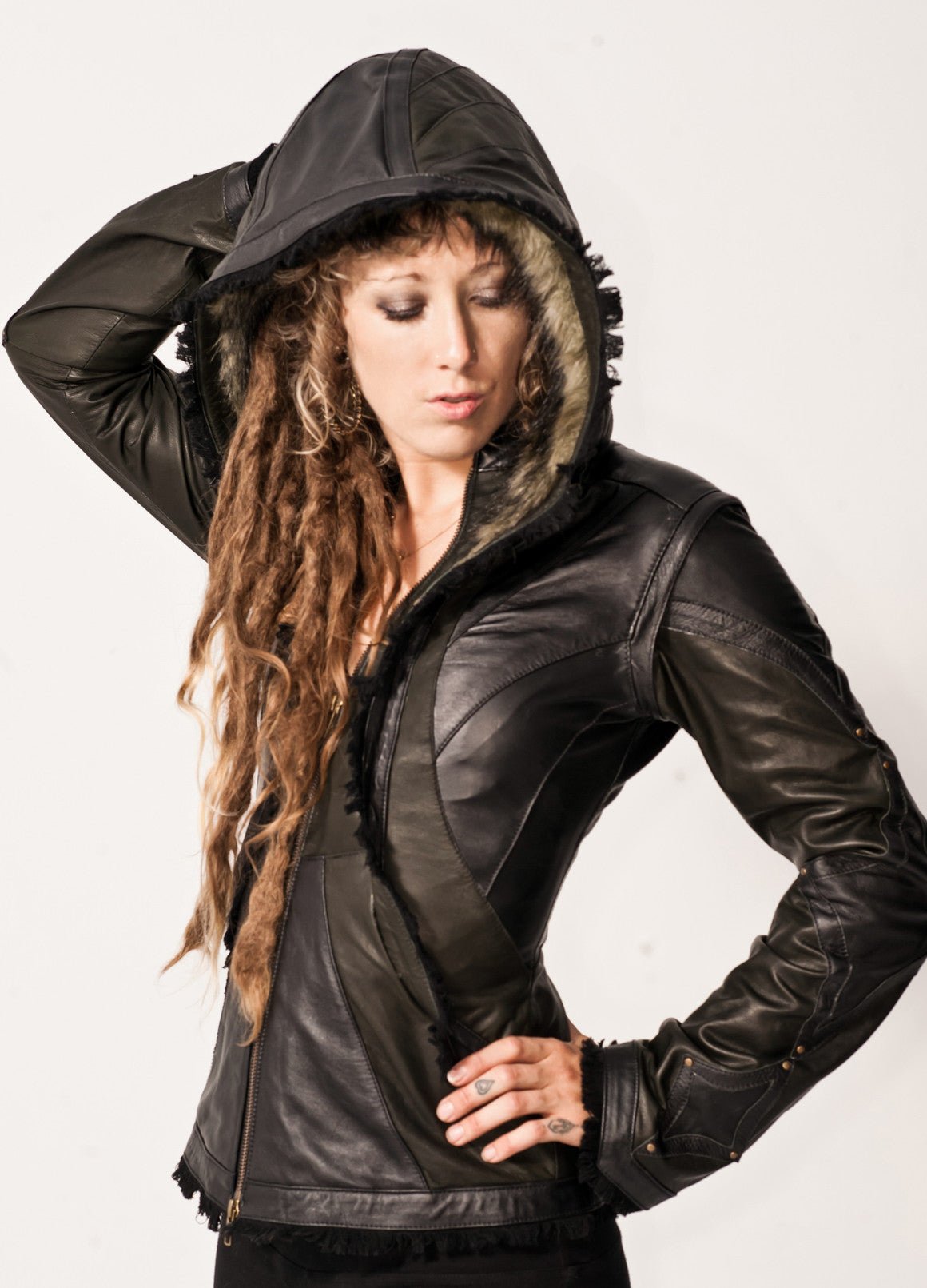 Victory leather jacket womens cut - anahata designs