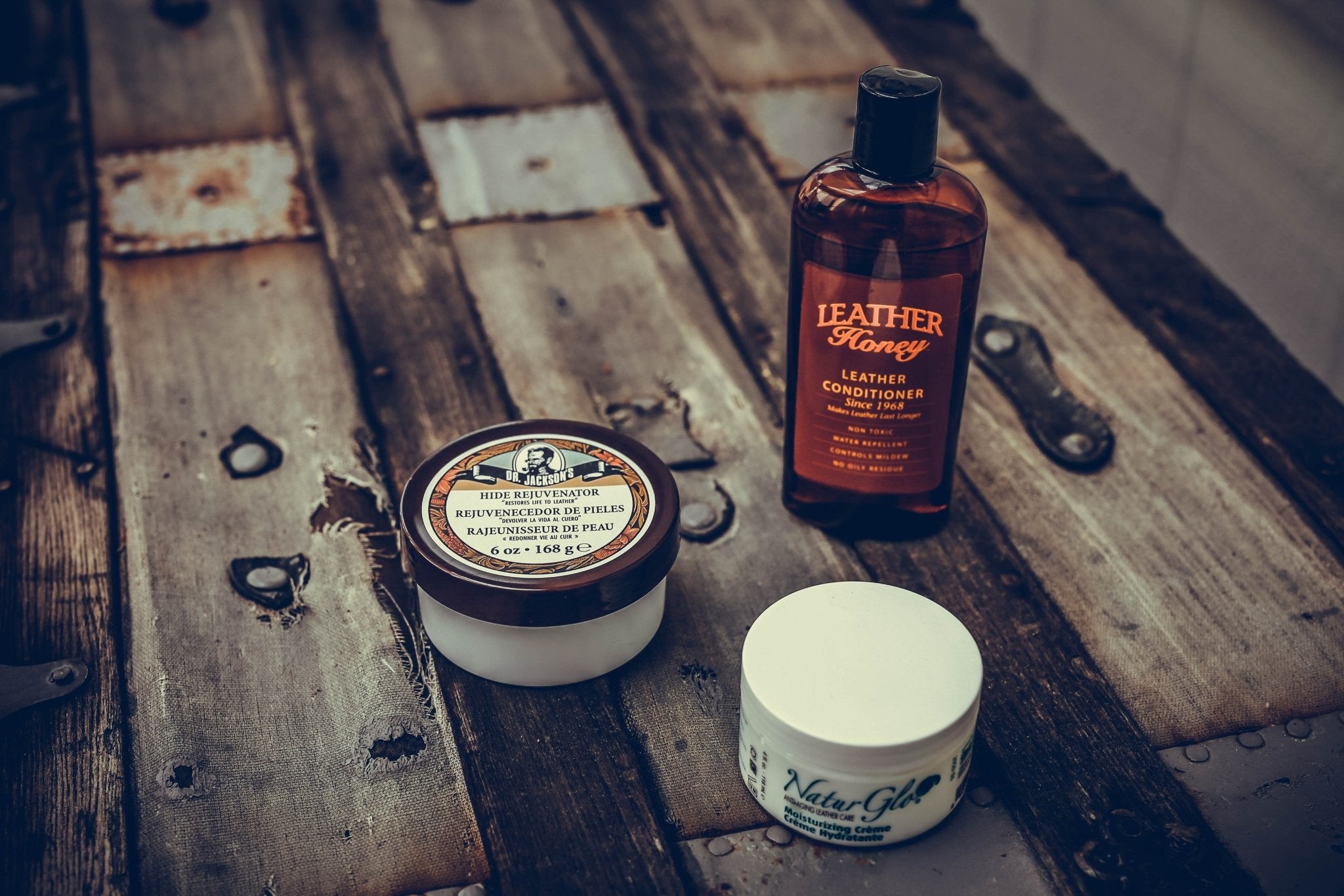 A Most Unscientific comparative analysis of Leather Honey, NaturGlo, and Dr Jacksons Hide Rejuvenator leather conditioners, - anahata designs/infiniti now