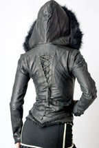 Victory Womens Cut Leather Jacket