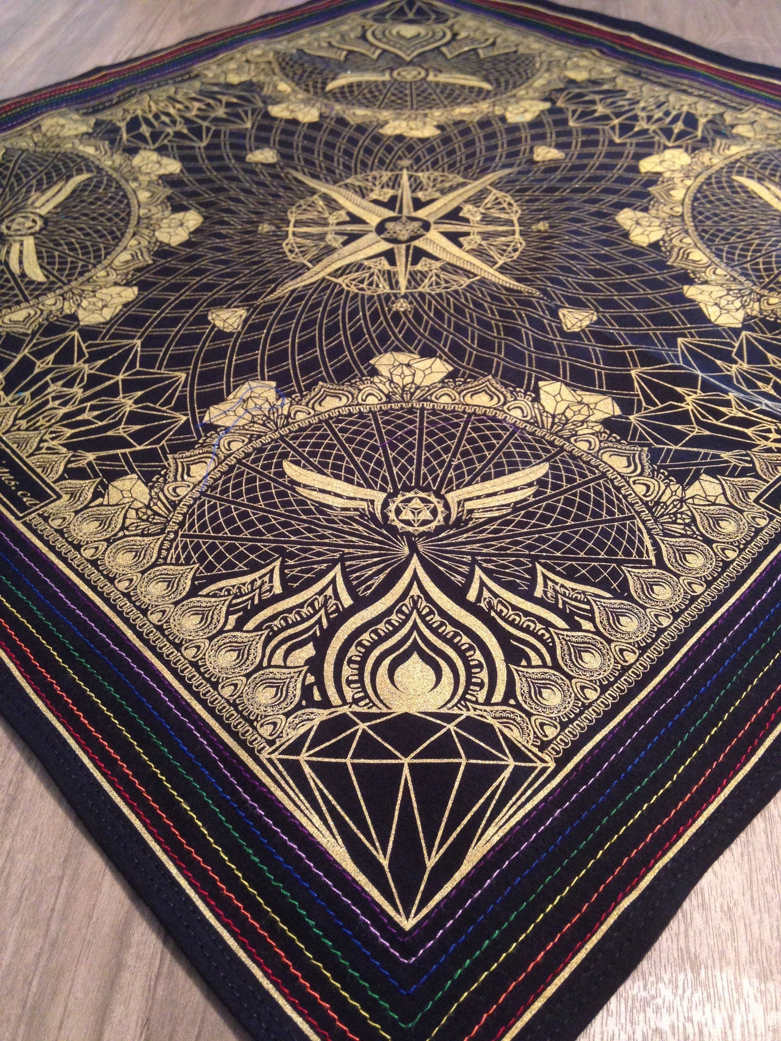 Hella Sacred™ Diamond Lotus Bandanna - anahata designs/infiniti now