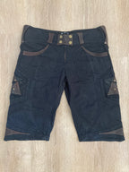 PREL🖤VED - Hexa Shorts - Black/Brown with Brown Leather 32 - anahata designs/infiniti now