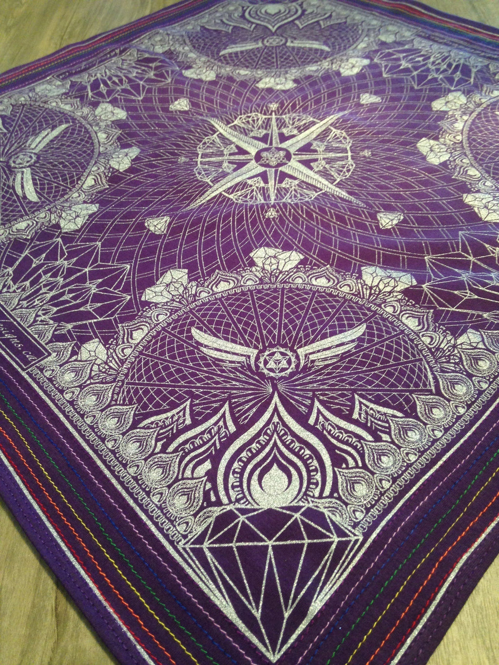 Hella Sacred™ Diamond Lotus Bandanna - anahata designs/infiniti now