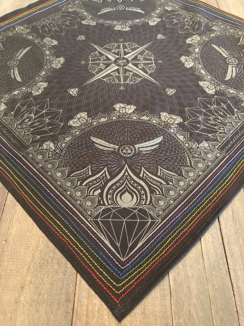 Hella Sacred™ Diamond Lotus Bandanna - anahata designs/infiniti now