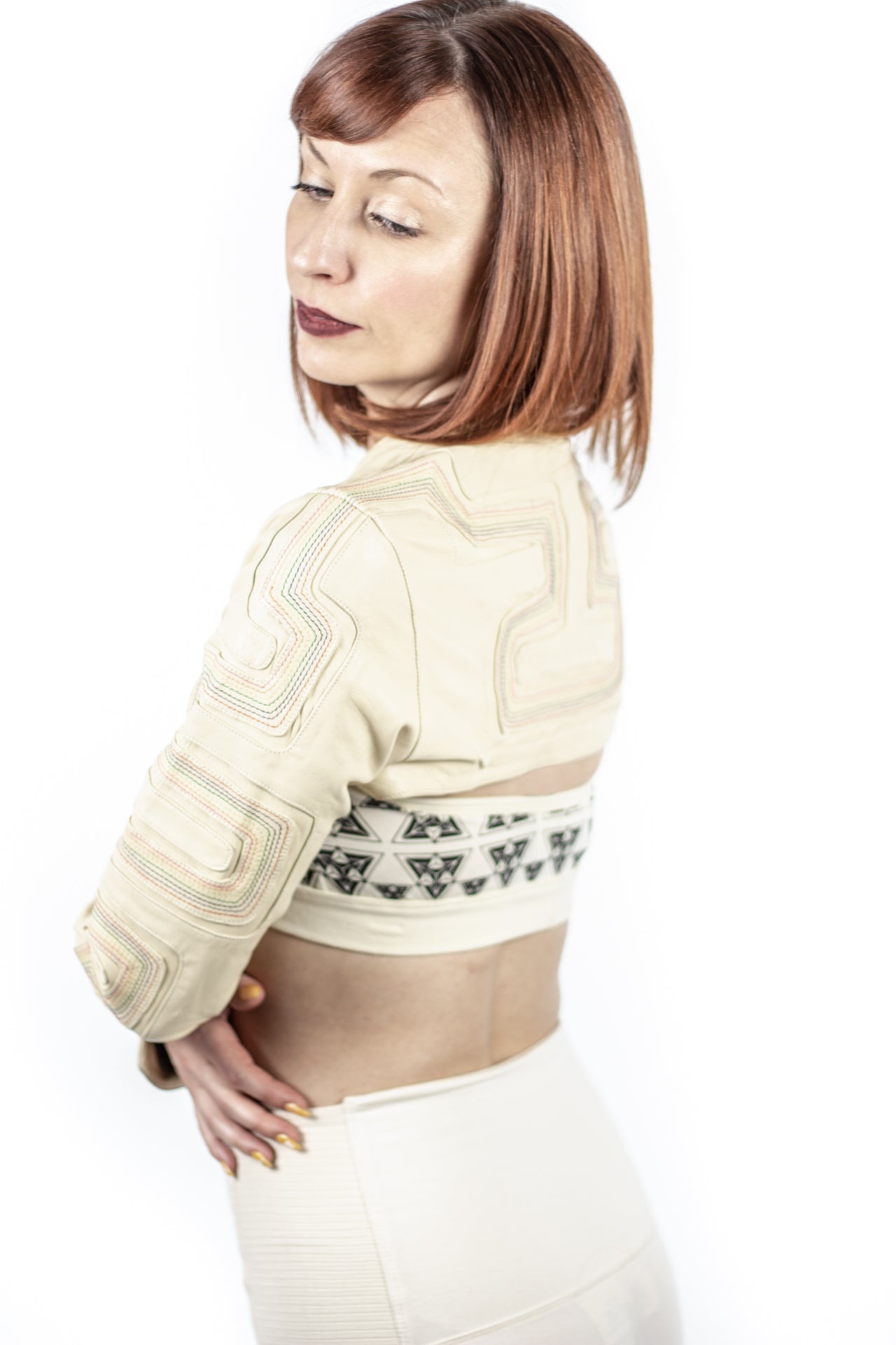Rainbow Leather Sleeves - anahata designs/infiniti now