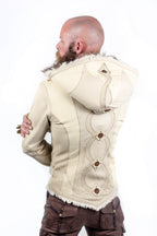 Rainbow Serpent Mens Cut Leather Jacket - anahata designs/infiniti now