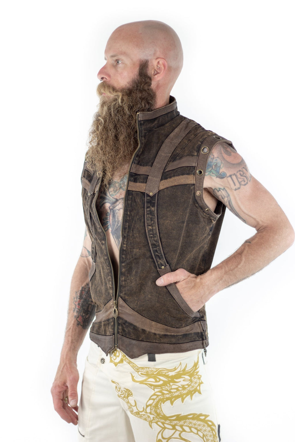 Taurid Denim Vest - anahata designs/infiniti now