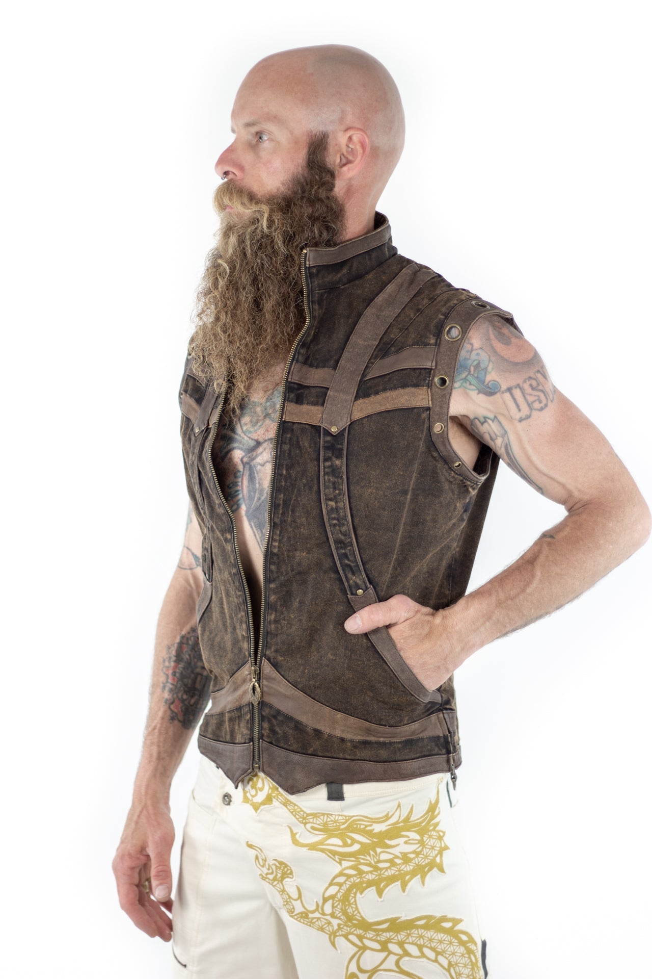 Taurid Denim Vest - anahata designs/infiniti now