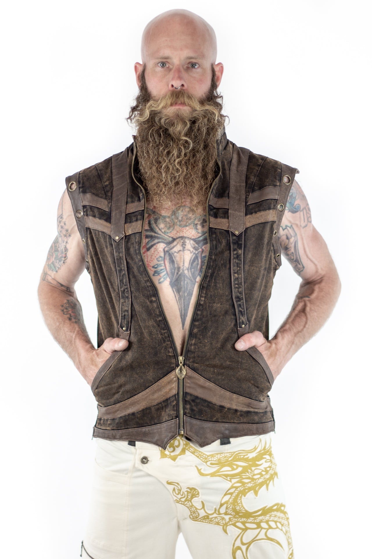 Taurid Denim Vest - anahata designs/infiniti now