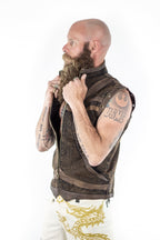 Taurid Denim Vest - anahata designs/infiniti now