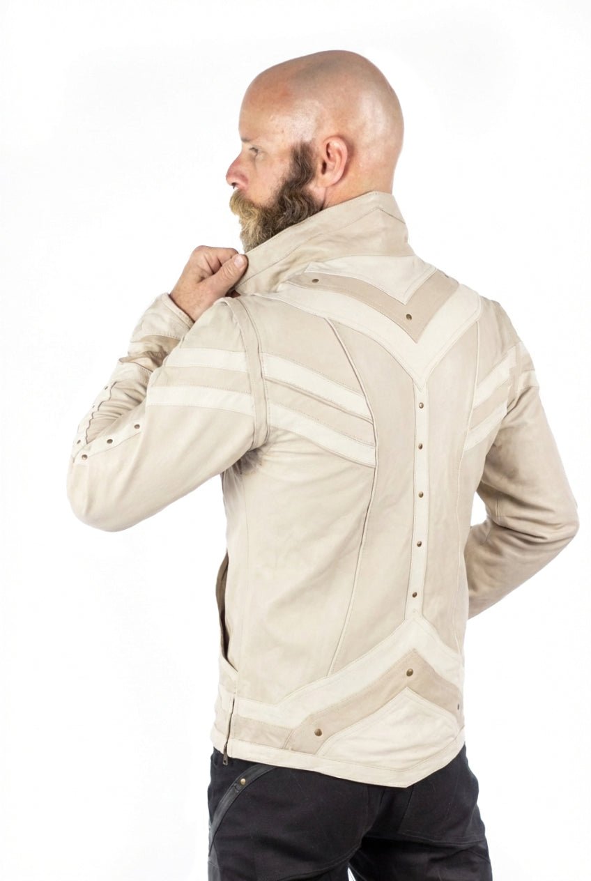 Taurid Leather Mens Cut Jacket - anahata designs/infiniti now