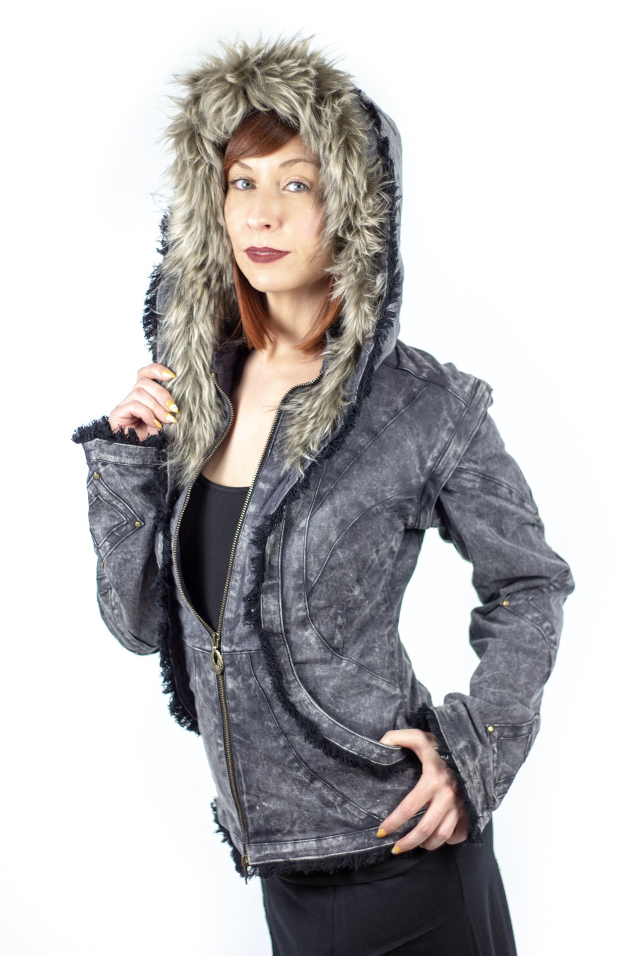 Victory Womens Cut Full Denim Jacket - anahata designs/infiniti now