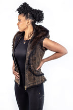 Victory Womens Cut Full Denim Jacket - anahata designs/infiniti now