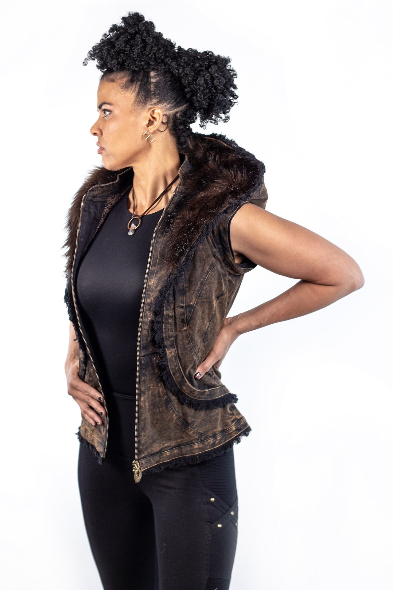 Victory Womens Cut Full Denim Jacket - anahata designs/infiniti now