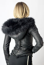 Victory Womens Cut Leather Jacket - anahata designs/infiniti now