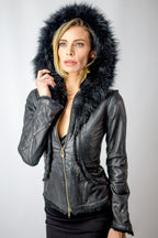 Victory Womens Cut Leather Jacket - anahata designs/infiniti now