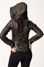 Victory Womens Cut Leather Jacket - anahata designs/infiniti now