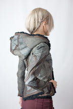 Victory Womens Cut Python Leather Jacket - anahata designs/infiniti now