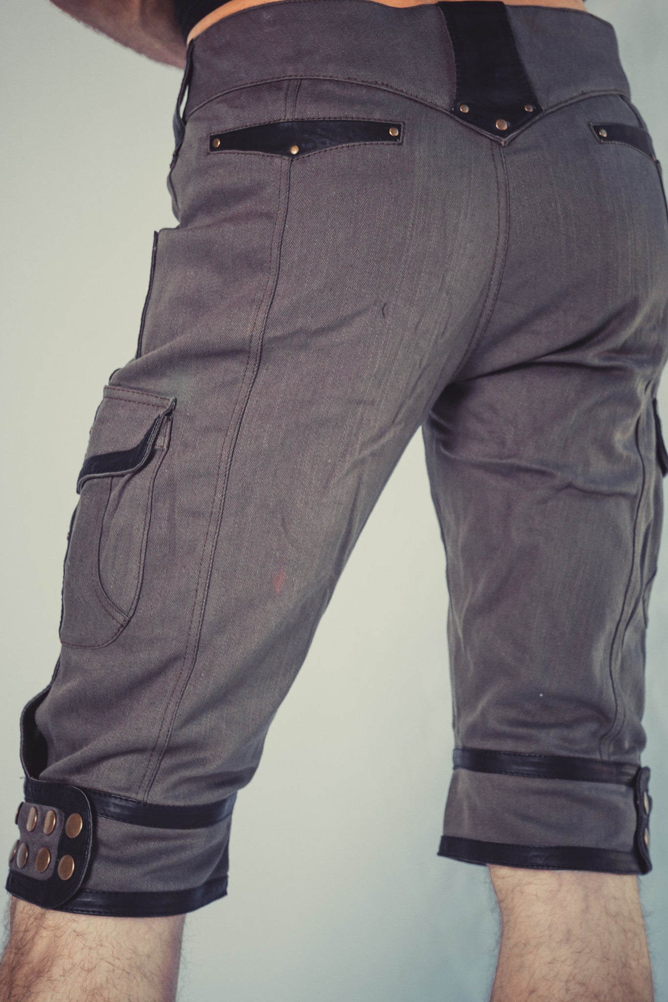Aike stretch denim shorts - anahata designs