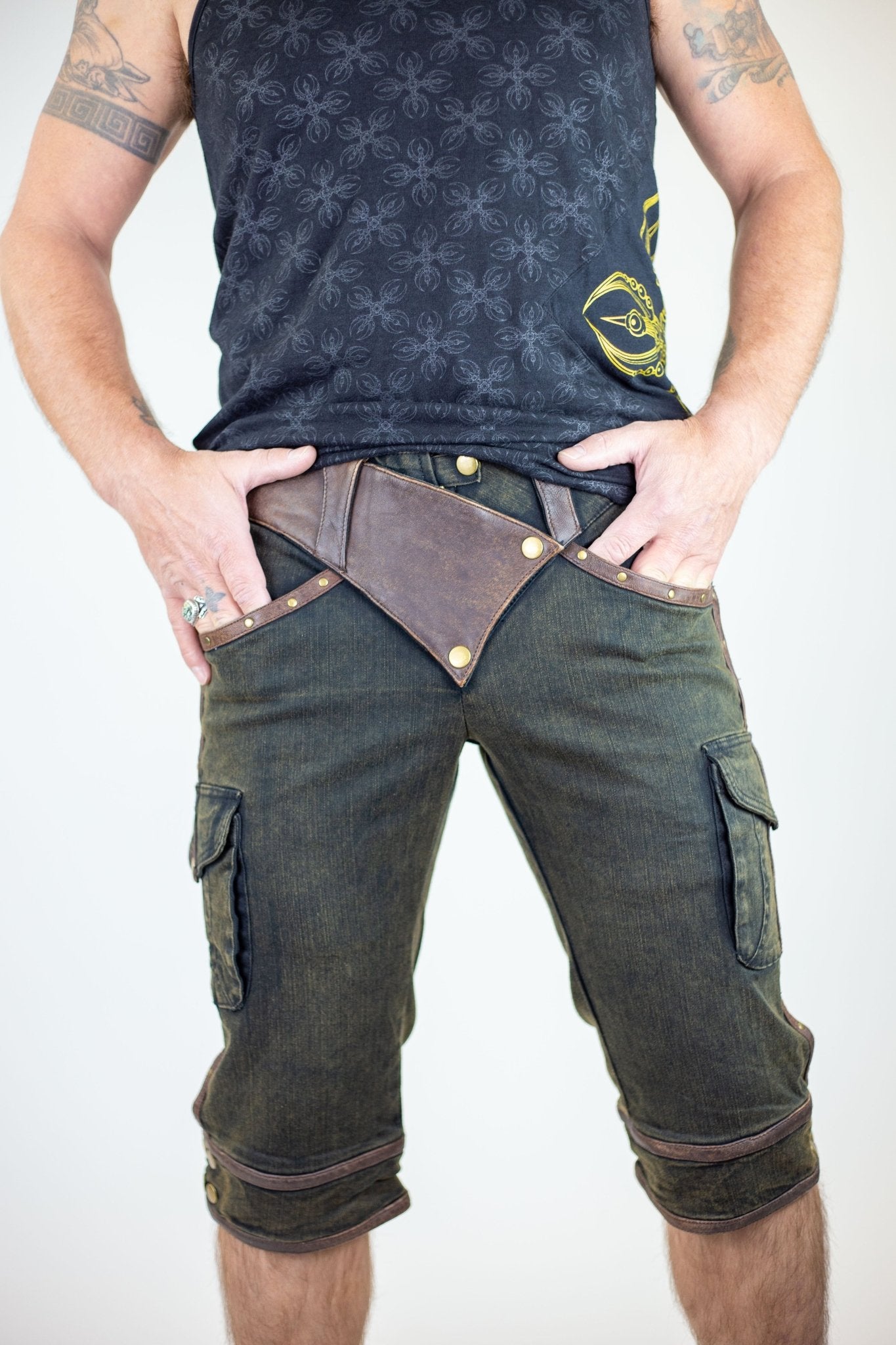 Aike stretch denim shorts new material - anahata designs/infiniti now