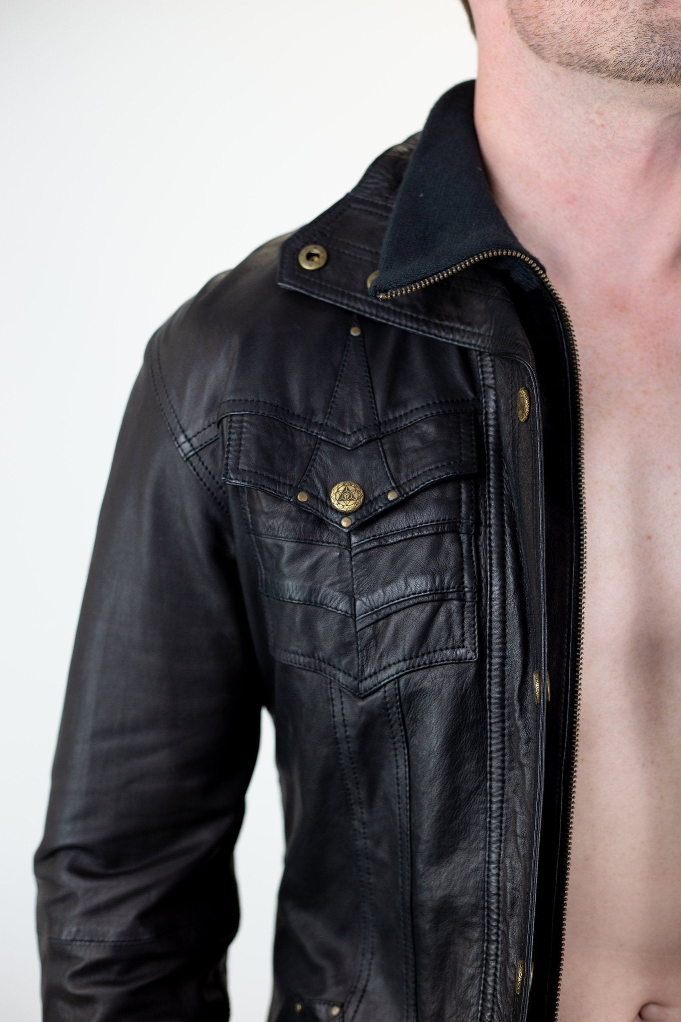 Alloy leather jacket - anahata designs/infiniti now
