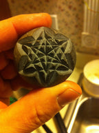 Brass Star Lotus belt buckle - anahata designs