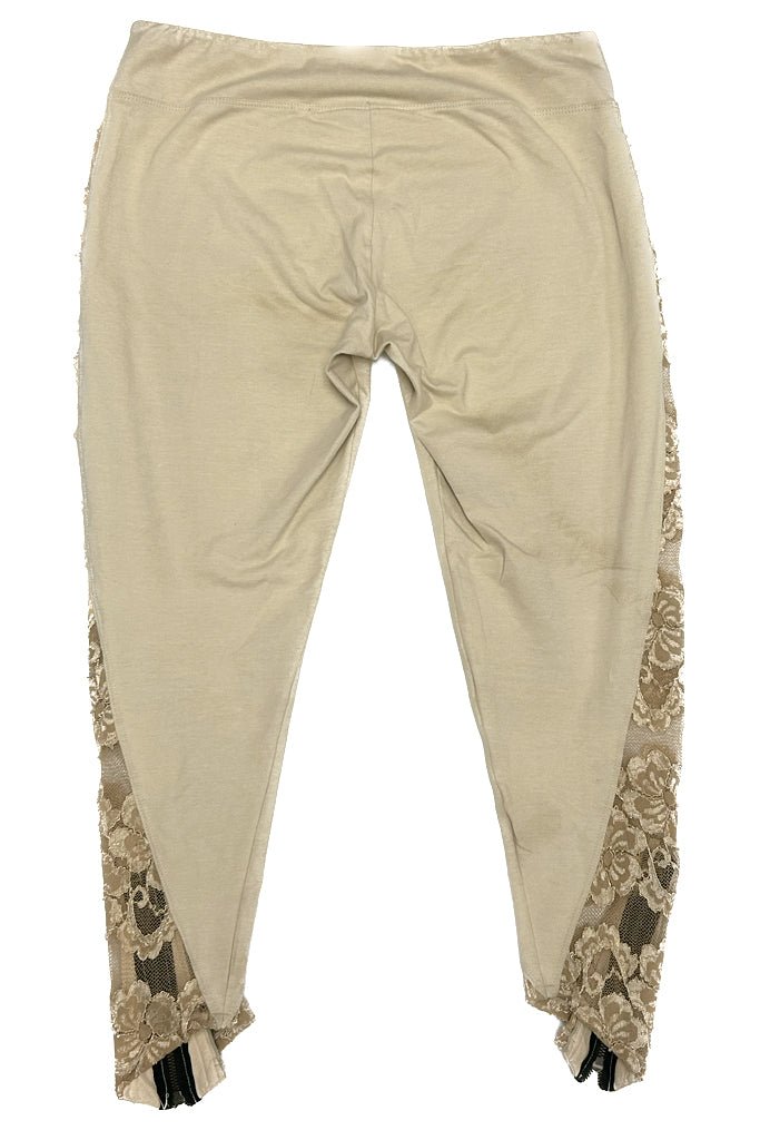 Genshi Leggings Lace Panel - Sand Medium - anahata designs/infiniti now
