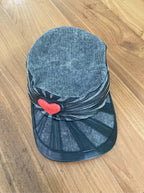 Heart on Cadet Cap - anahata designs