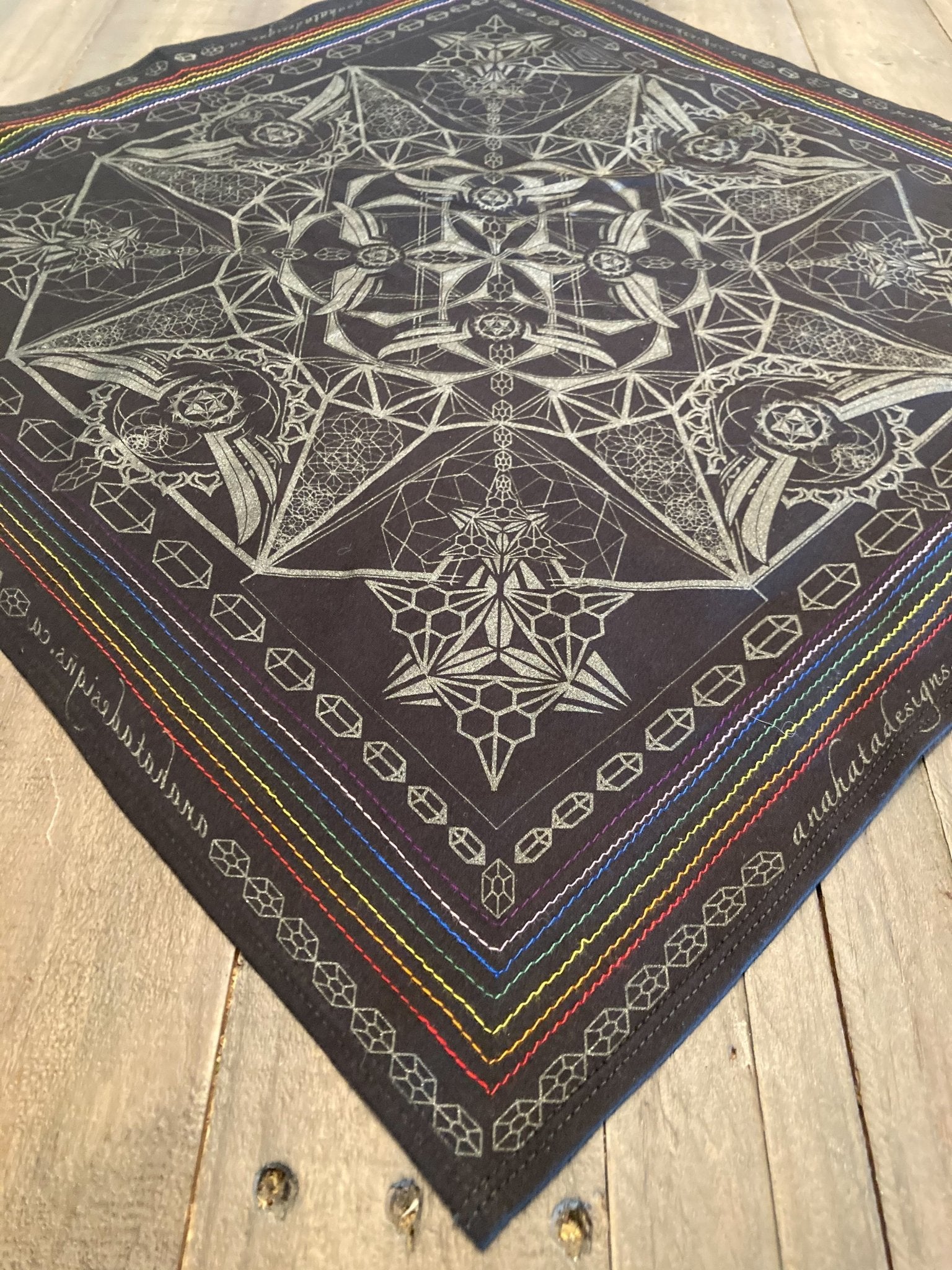 Hella Sacred™ Gem Tessaract Bandanna - anahata designs