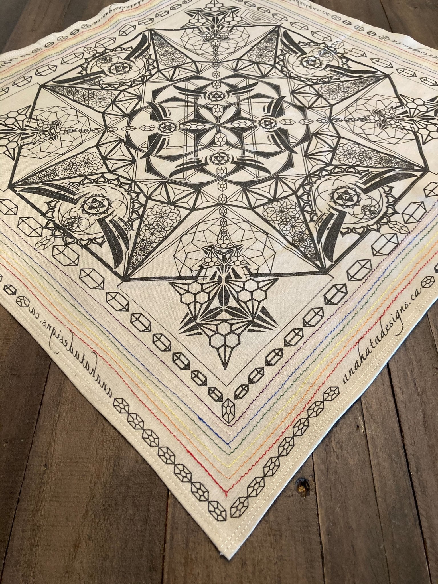 Hella Sacred™ Gem Tessaract Bandanna - anahata designs