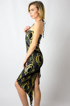 Infiniti Wrap Dress (illuminate print) - anahata designs