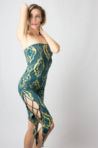 Infiniti Wrap Dress (illuminate print) - anahata designs
