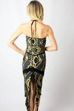Infiniti Wrap Dress (illuminate print) - anahata designs