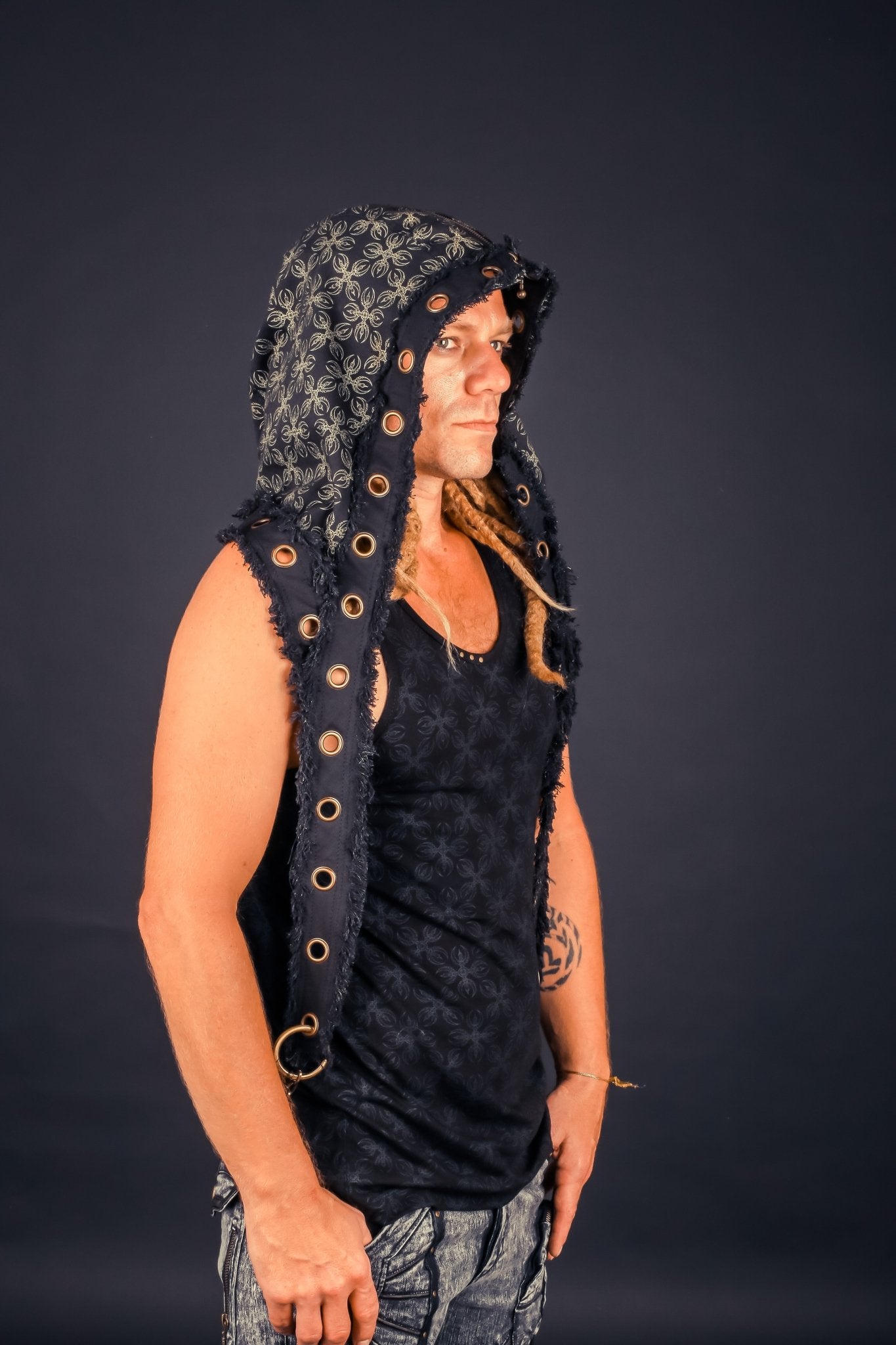 Jedi Hood VAJRA print - anahata designs