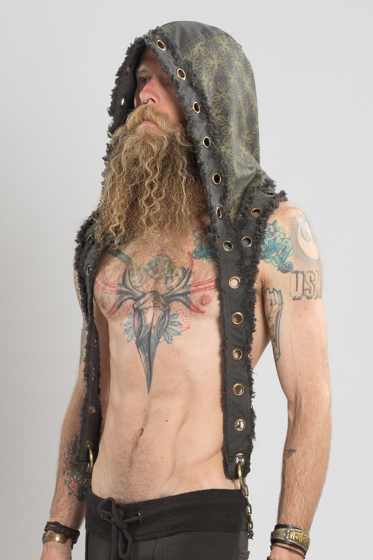Jedi Hood VAJRA print - anahata designs