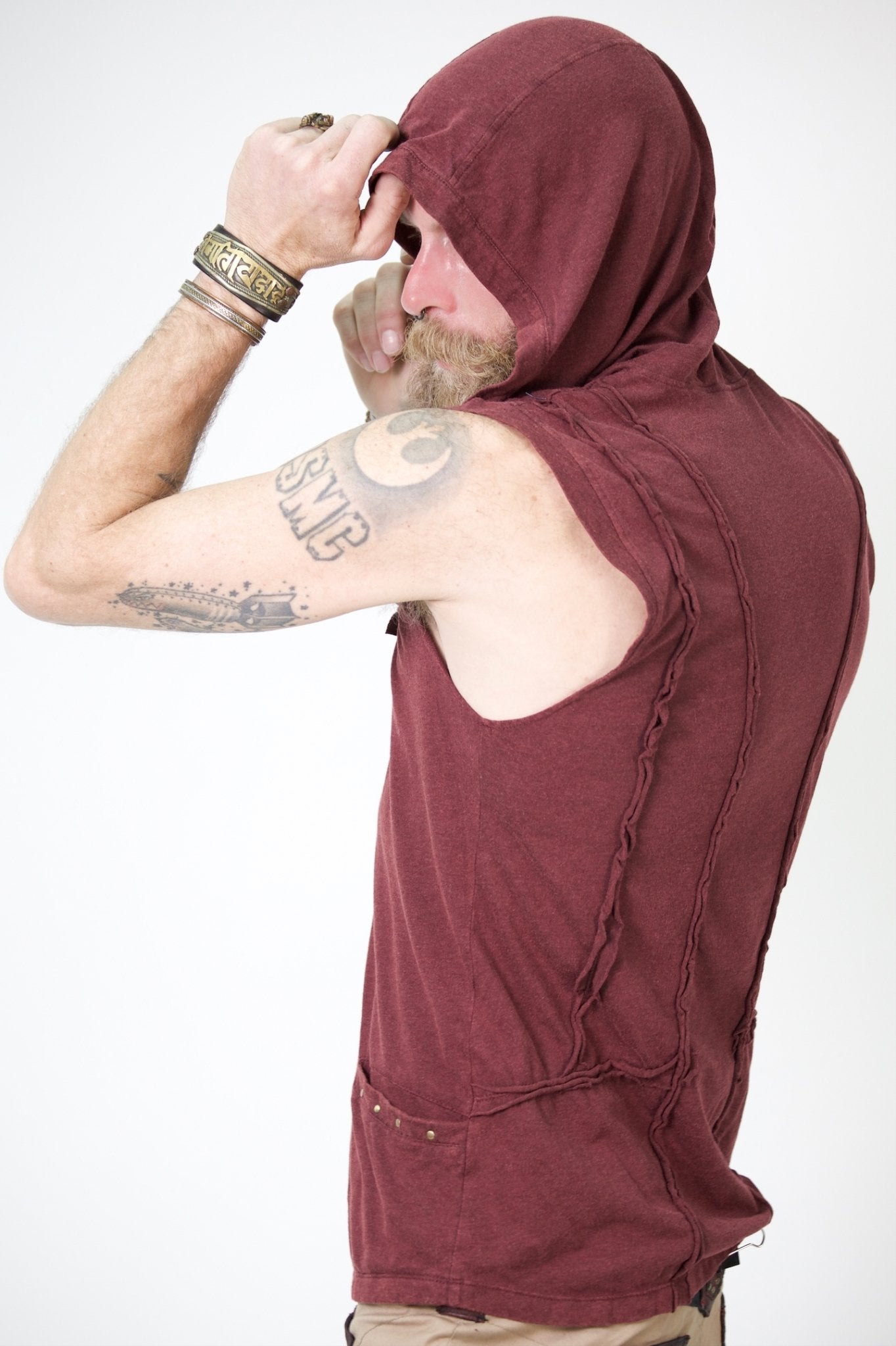 Linear hooded tank top - anahata designs