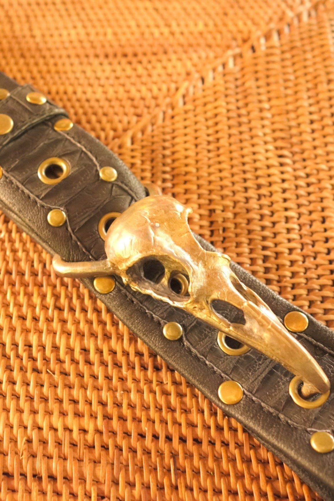 Python leather belt - anahata designs