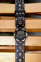 Python leather belt - anahata designs