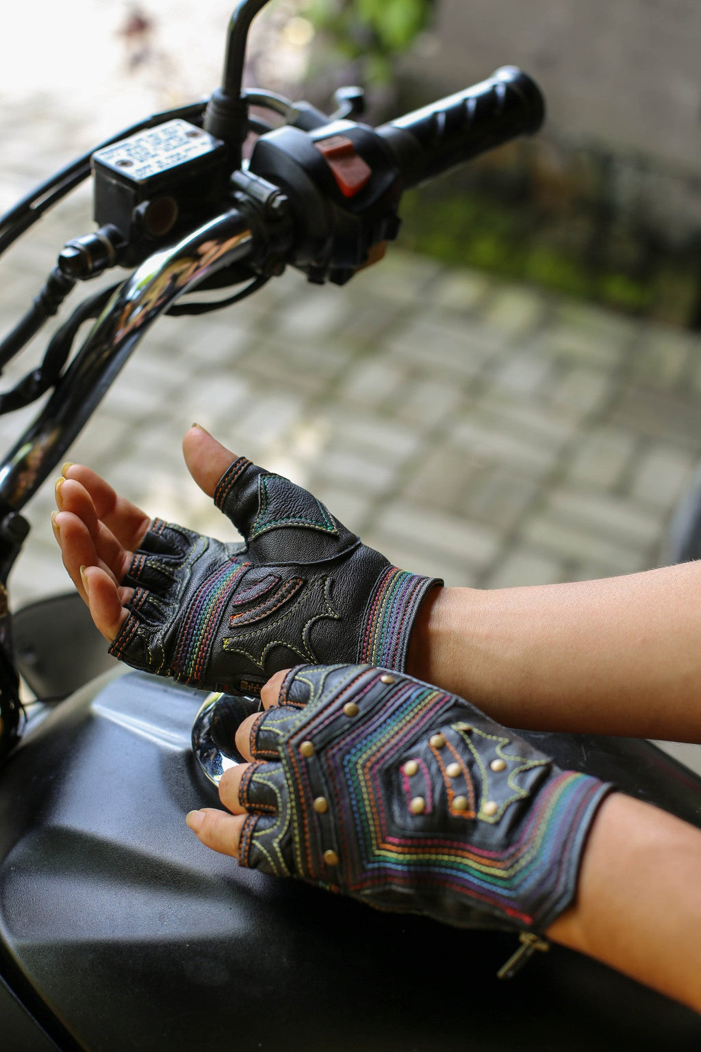 Rainbow Warrior gloves - anahata designs