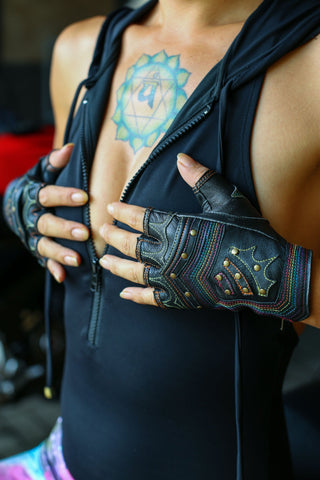 Rainbow Warrior gloves - anahata designs