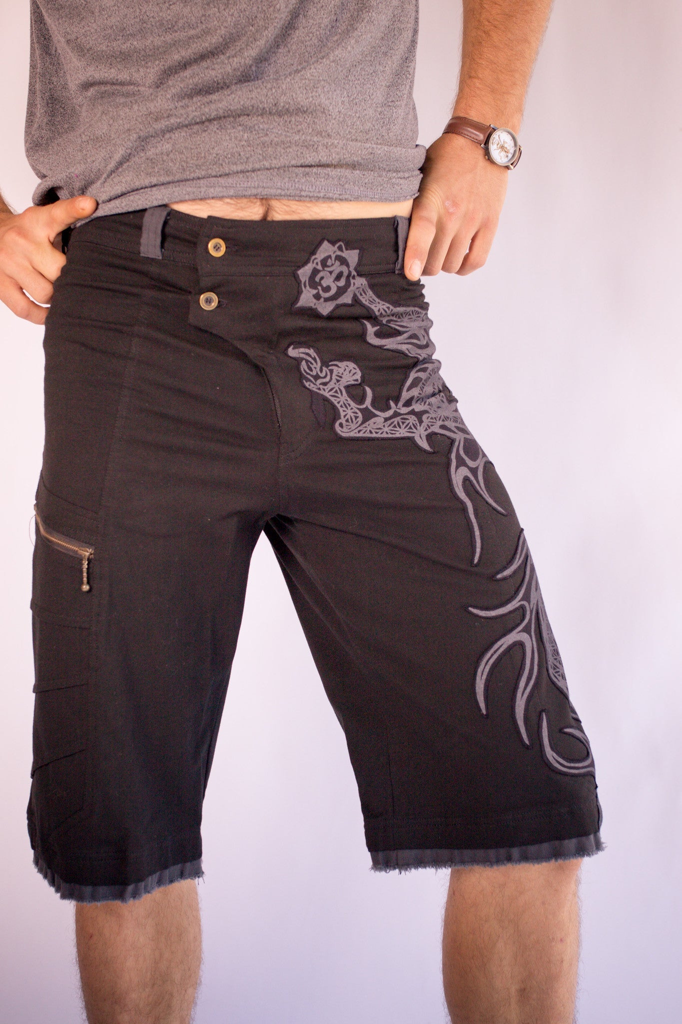 Ryuujin Organic stretch cotton Shorts - anahata designs