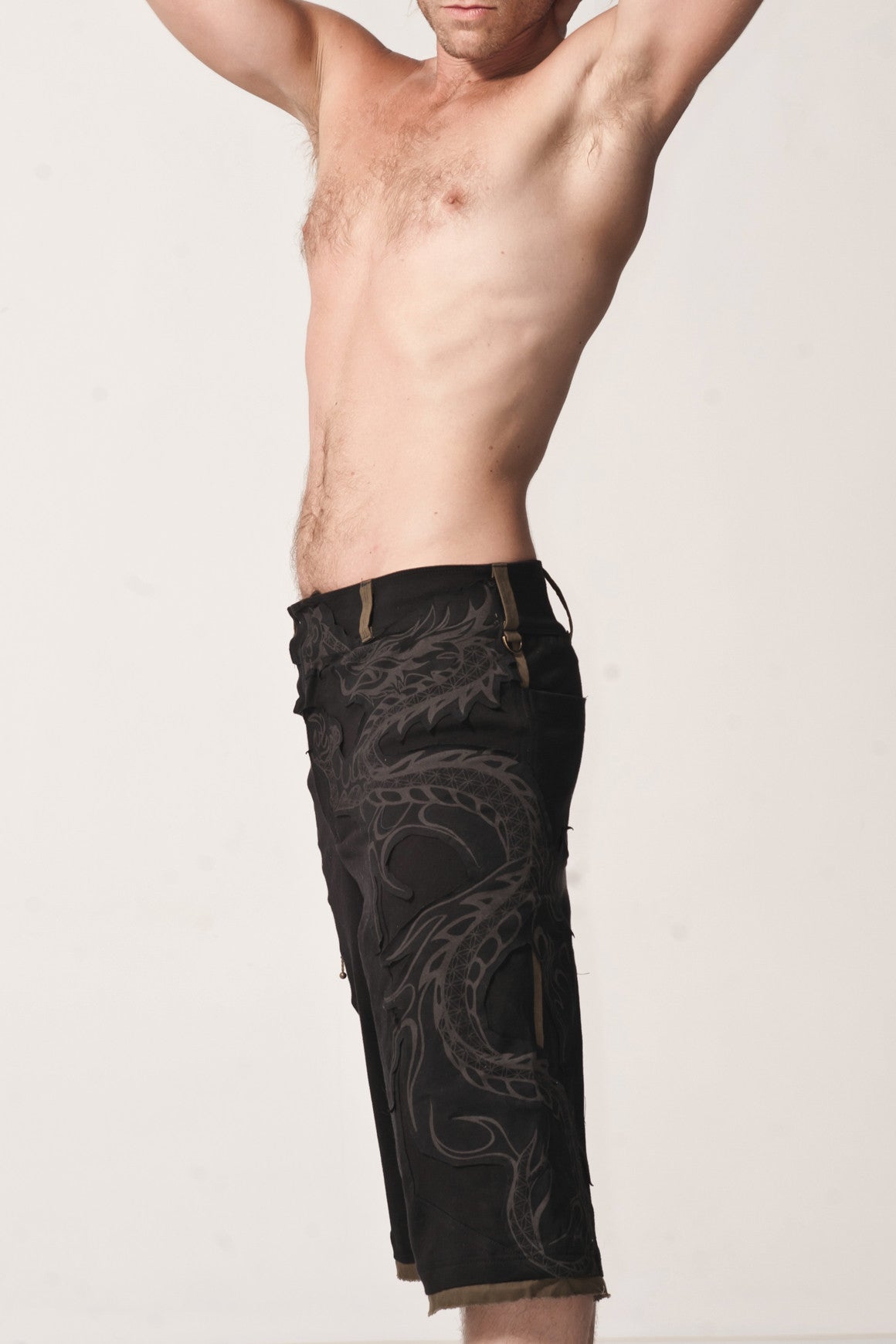 Ryuujin Organic stretch cotton Shorts - anahata designs
