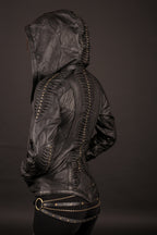 Singularity womens cut leather jacket, authentic Seven of Nine leather jacket - anahata designs