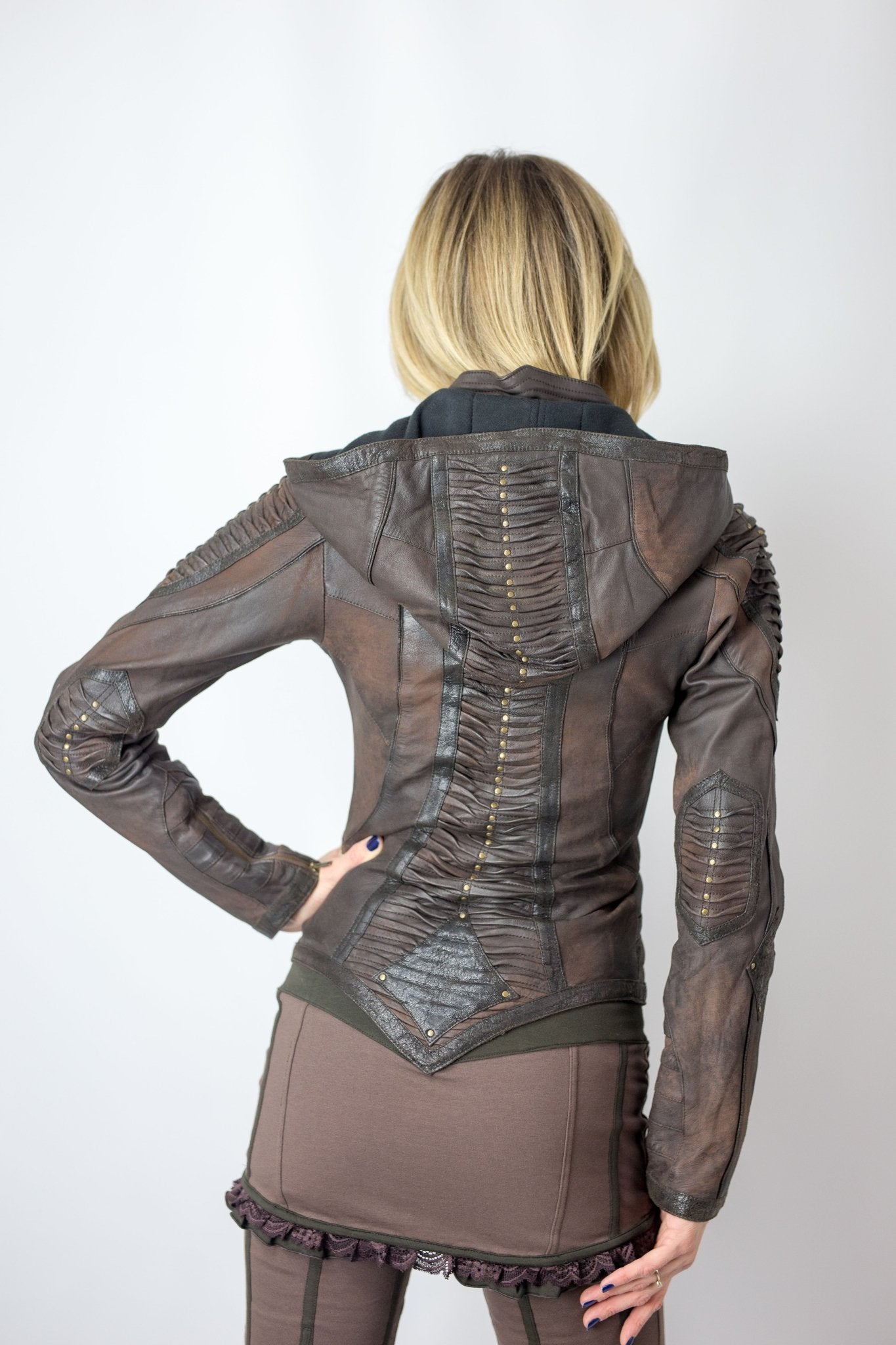 Singularity Womens Cut Leather Jacket - Authentic Seven of