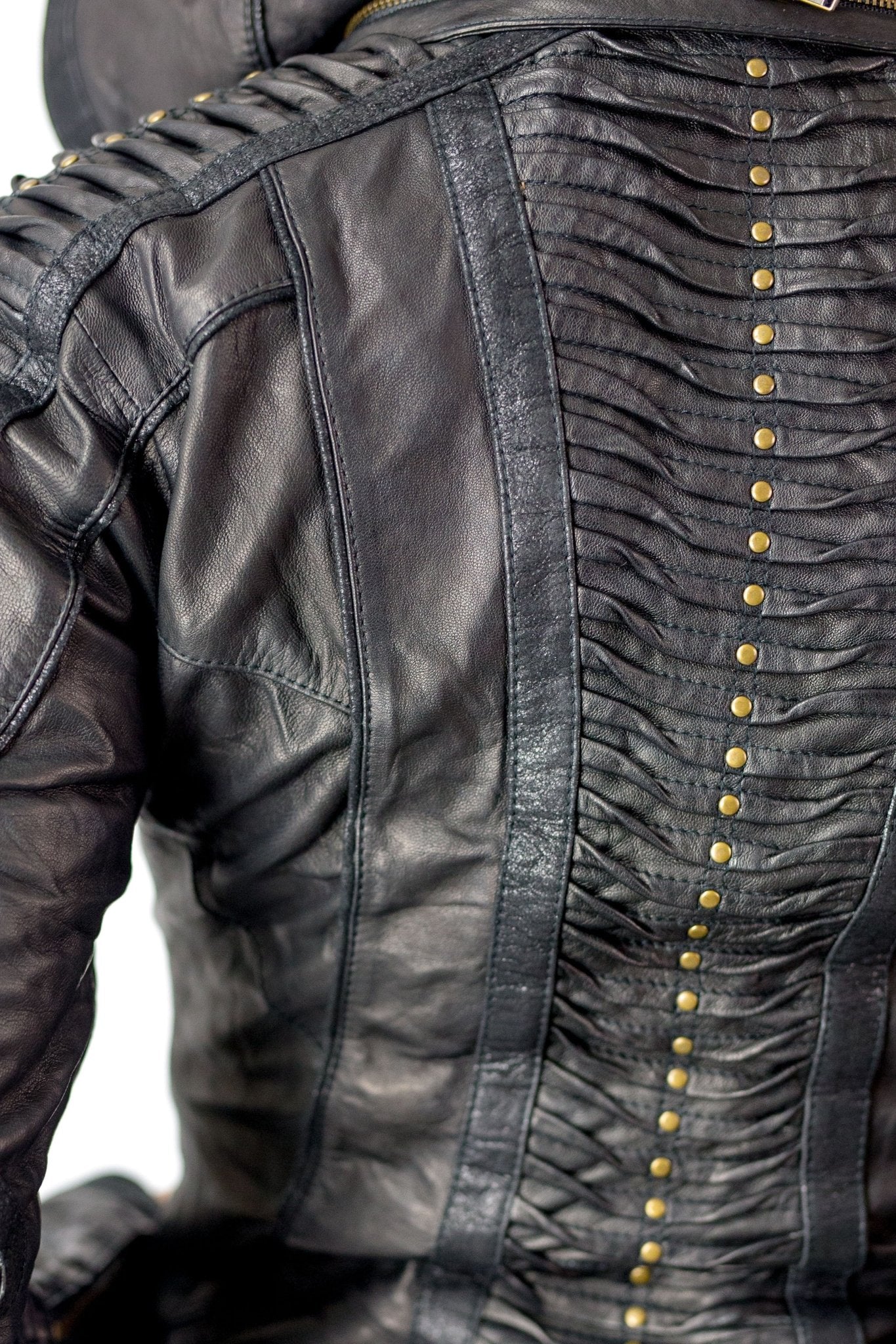 Singularity womens cut leather jacket, authentic Seven of Nine leather jacket - anahata designs