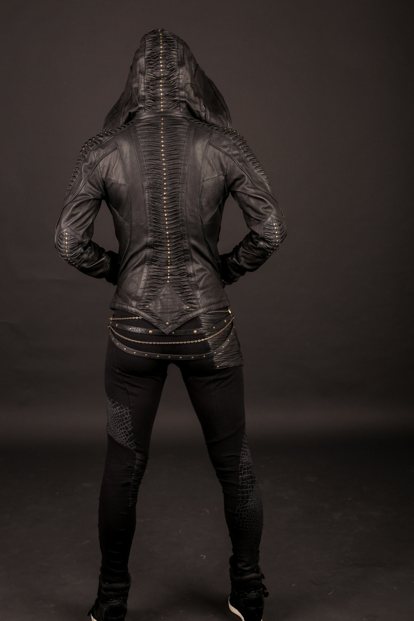 Singularity Womens Cut Leather Jacket - Authentic Seven of